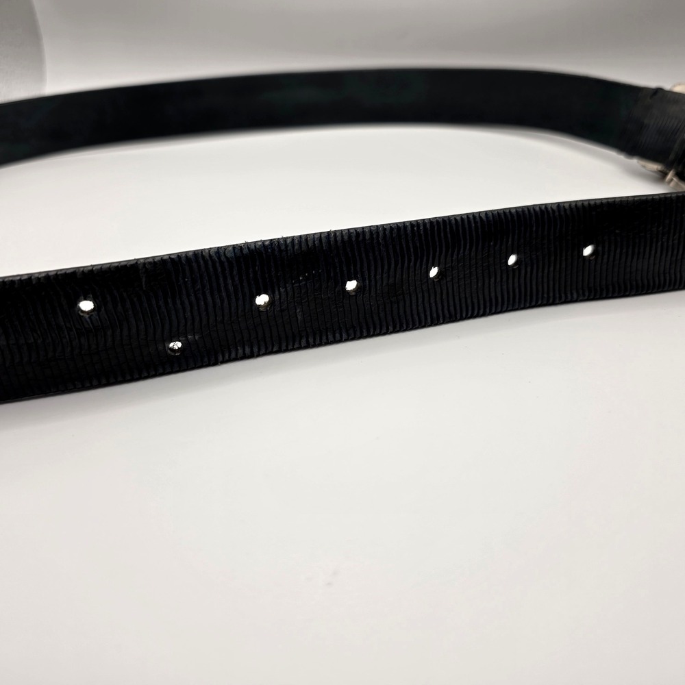 Johnny Was Black Belt with Blue and Turquoise Stone Accents - Picture 6 of 7